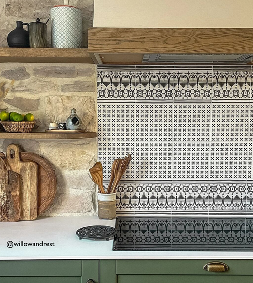 Casino Baccarat Patterned Tile Wall Tiles